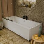 Soft Square Bath Shower Mixer Chrome Finish