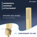 Soft Square Bath Shower Mixer Matt Finish