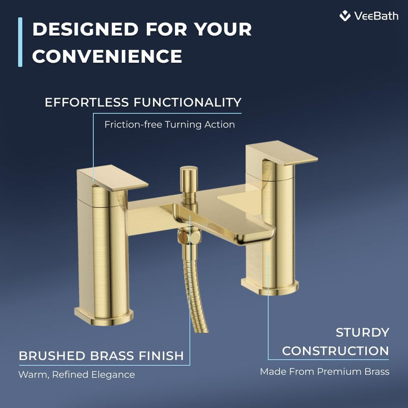 Soft Square Bath Shower Mixer Matt Finish