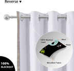 Soft Velvet Curtains 100% Blackout for Window Bedroom
