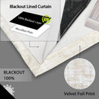 Soft Velvet Curtains 100% Blackout for Window Bedroom