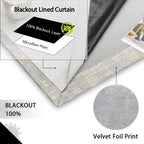 Soft Velvet Curtains 100% Blackout for Window Bedroom