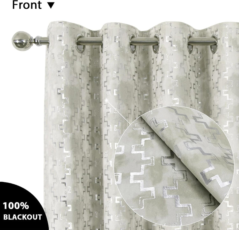 Soft Velvet Curtains 100% Blackout for Window Bedroom