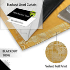 Soft Velvet Curtains 100% Blackout for Window Bedroom