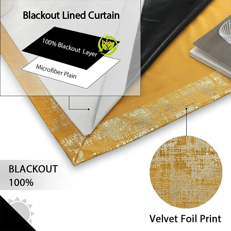 Soft Velvet Curtains 100% Blackout for Window Bedroom