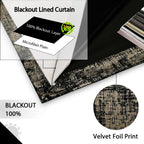 Soft Velvet Curtains 100% Blackout for Window Bedroom