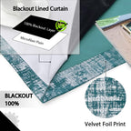 Soft Velvet Curtains 100% Blackout for Window Bedroom