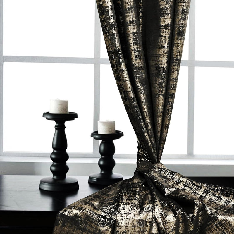 Soft Velvet Curtains 100% Blackout for Window Bedroom