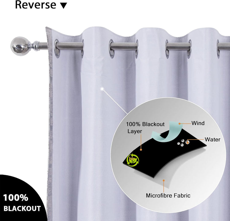 Soft Velvet Curtains 100% Blackout for Window Bedroom