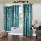 Soft Velvet Curtains 100% Blackout for Window Bedroom