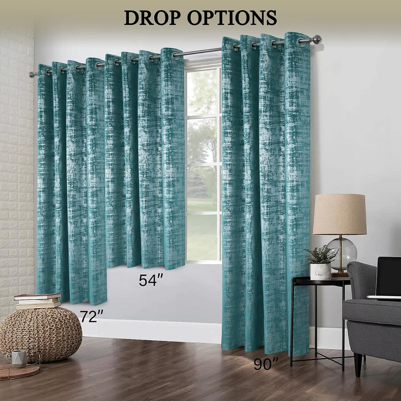 Soft Velvet Curtains 100% Blackout for Window Bedroom