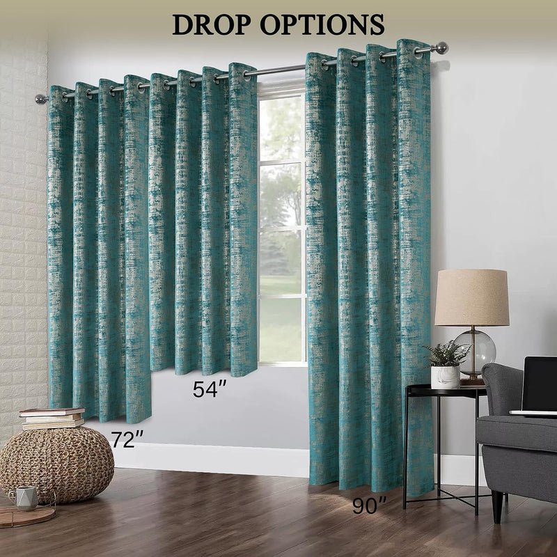 Soft Velvet Curtains 100% Blackout for Window Bedroom