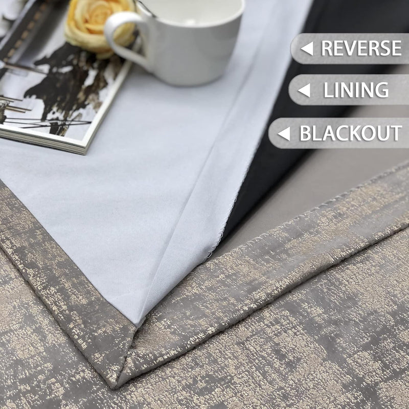 Soft Velvet Curtains 100% Blackout for Window Bedroom