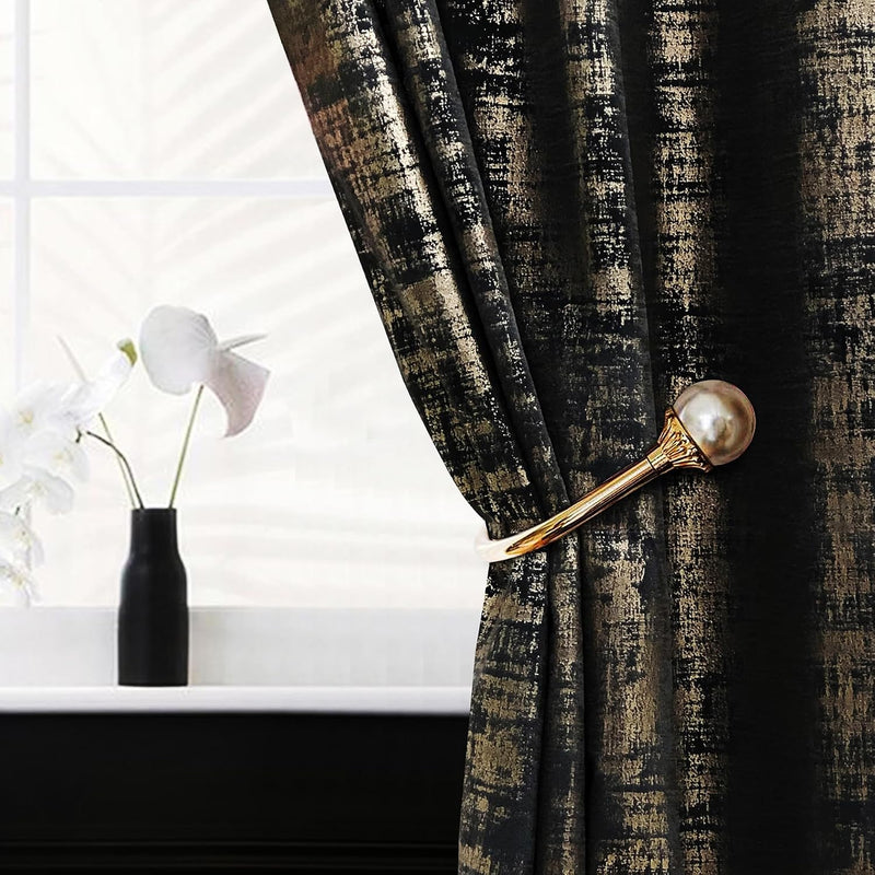 Soft Velvet Curtains 100% Blackout for Window Bedroom
