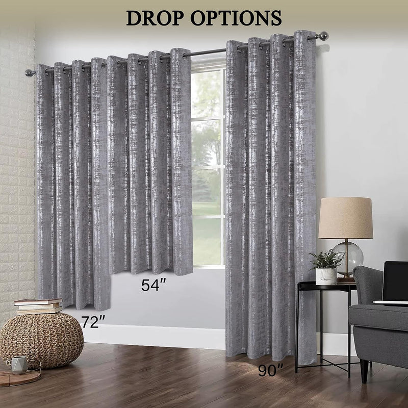 Soft Velvet Curtains 100% Blackout for Window Bedroom