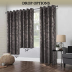 Soft Velvet Curtains 100% Blackout for Window Bedroom