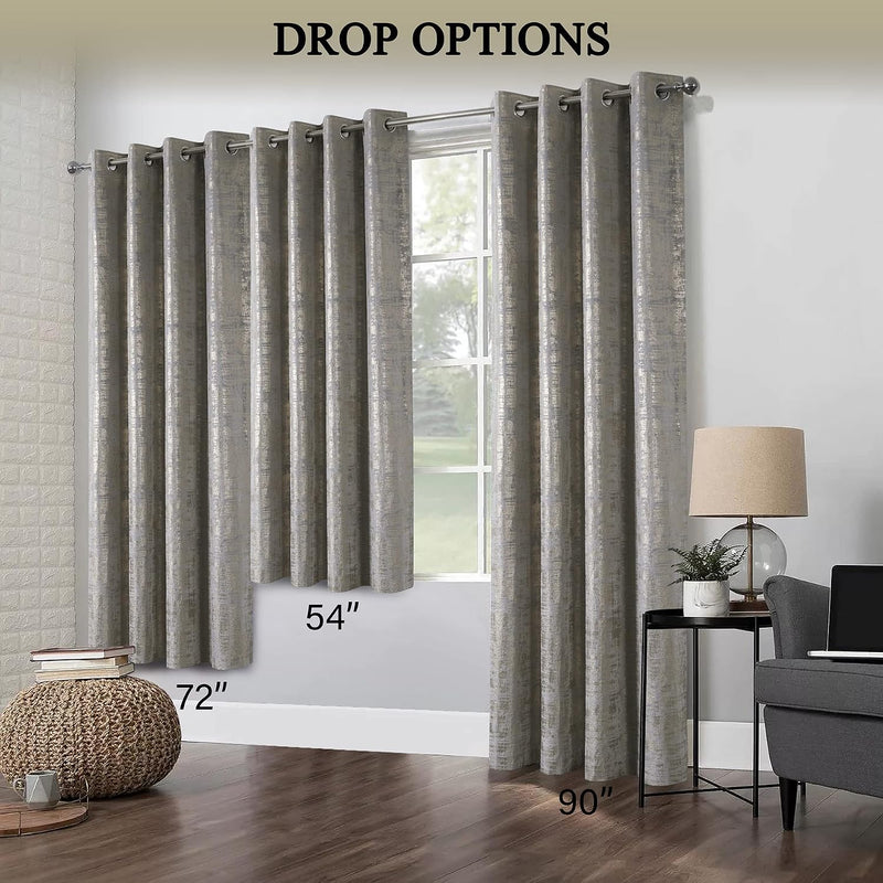 Soft Velvet Curtains 100% Blackout for Window Bedroom