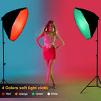 Softbox Continuous Lighting Kit for Camera Photo Video (2Pack)
