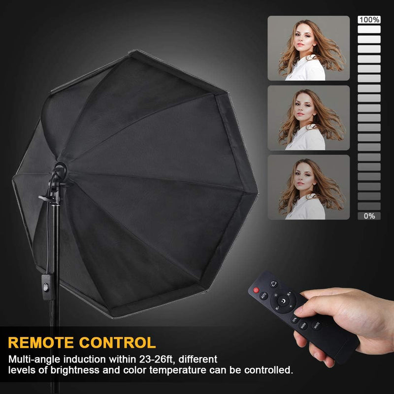 Softbox Continuous Lighting Kit for Camera Photo Video (2 Pack)