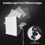 Softbox Lighting Kit 2 Packs Dimmable Soft Box