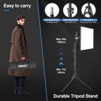 Softbox Lighting Kit 40x40CM Dimmable Soft Box Professional (2 Pack)