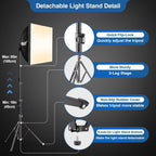 Softbox Lighting Kit Dimmable Soft Box (2 Pack)
