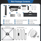 Softbox Lighting Kit Dimmable Soft Box (2 Pack)
