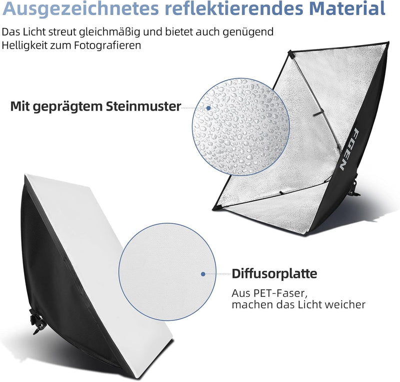 Softbox Photography Lighting 85W LED Soft Box