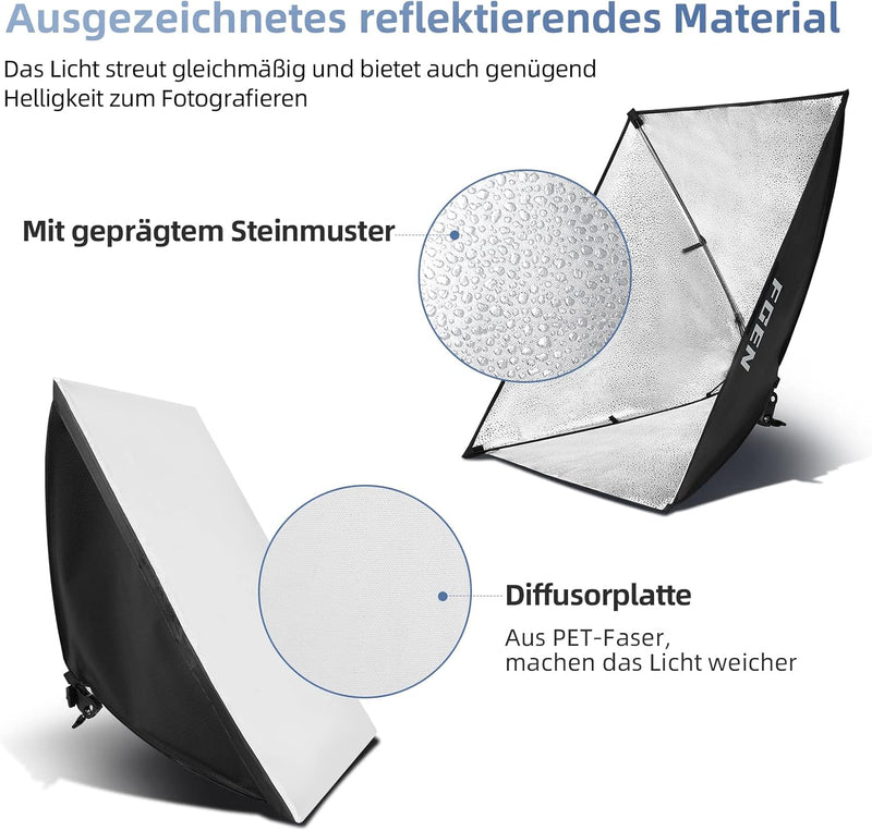 Softbox Photography Lighting 85W LED Soft Box