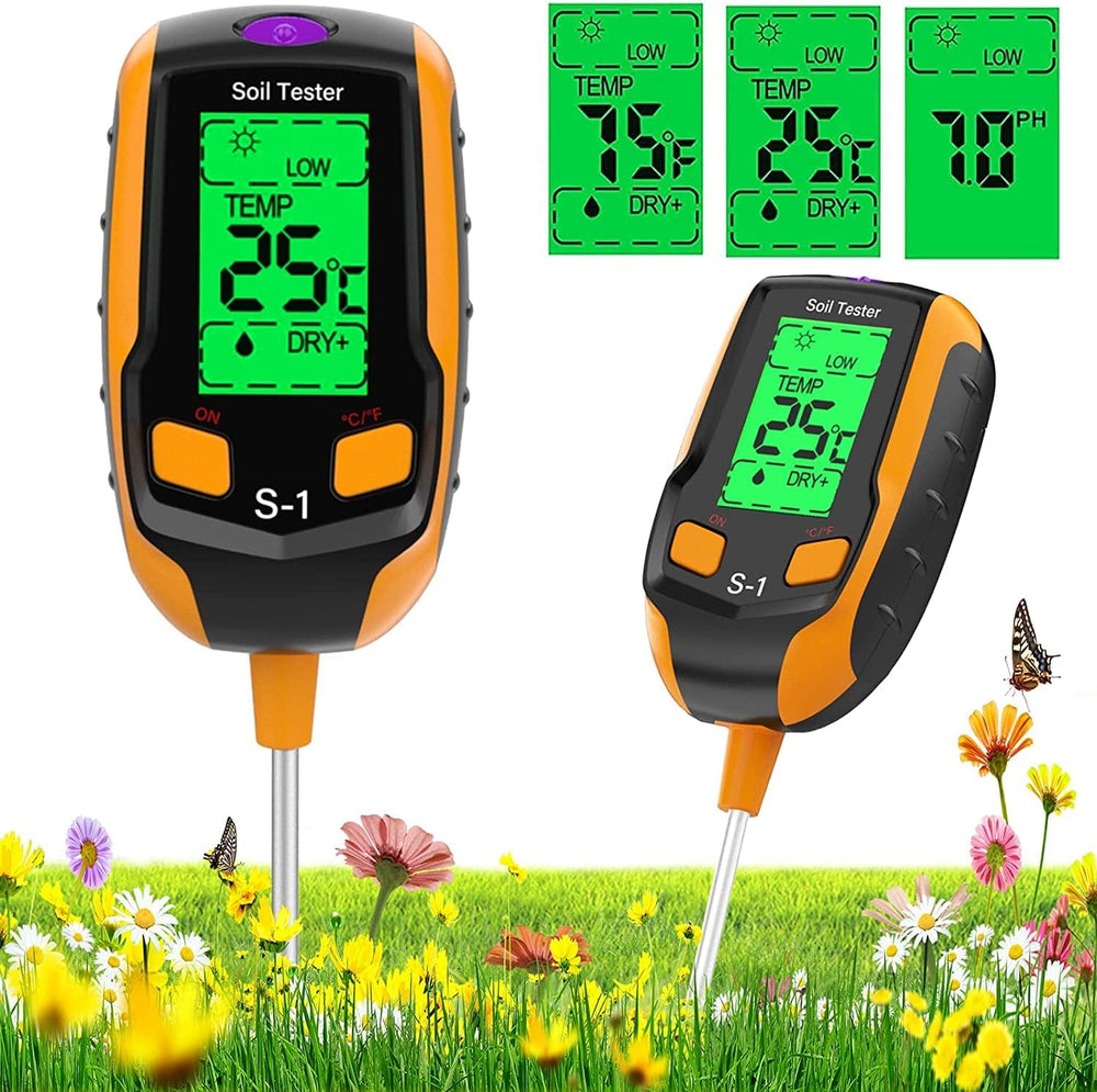 Soil Ph Meter 4-In-1soil Moisture for Houseplants Test