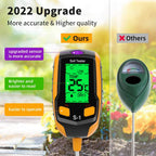 Soil Ph Meter 4-In-1soil Moisture for Houseplants Test