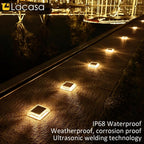 Solar Decking Lights Outdoor Garden 30lm Powered Step (8 Pack)
