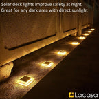 Solar Decking Lights Outdoor Garden 30lm Powered Step (8 Pack)