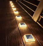 Solar Decking Lights Outdoor Garden 30lm Powered Step (8 Pack)