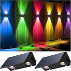 Solar Fence Lights Warm Up Down (12 Pack)