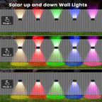 Solar Fence Lights Warm Up Down (12 Pack)