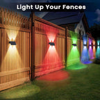 Solar Fence Lights Warm Up Down (12 Pack)