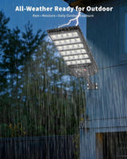 Solar Flood Lights Outdoor 6ah High Power Street (2 Pack)