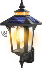 Solar Wall Lights Waterproof Motion Sensor Security Light (2 Pack)