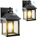Solar Wall Lights Waterproof Motion Sensor Security Light (2 Pack)