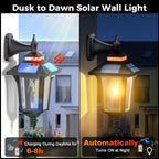 Solar Wall Lights Waterproof Motion Sensor Security Light (2 Pack)