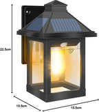 Solar Wall Lights Waterproof Motion Sensor Security Light (2 Pack)