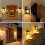 Solar Wall Lights Waterproof Motion Sensor Security Light (2 Pack)