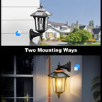 Solar Wall Lights Waterproof Motion Sensor Security Light (2 Pack)