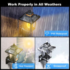 Solar Wall Lights Waterproof Motion Sensor Security Light (2 Pack)