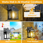 Solar Wall Lights Waterproof Motion Sensor Security Light (2 Pack)