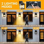 Solar Wall Lights Waterproof Motion Sensor Security Light (2 Pack)