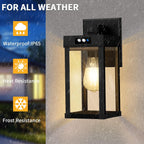 Solar Wall Lights Waterproof Motion Sensor Security Light (2 Pack)