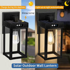 Solar Wall Lights Waterproof Motion Sensor Security Light (2 Pack)