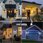 Solar Wall Lights Waterproof Motion Sensor Security Light (2 Pack)